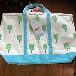 Crab & Cleek "Pickle Ball" Canvas Tote